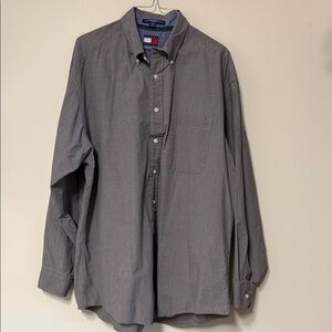 Tommy Hilfiger Men's Charcoal Button-Down Shirt
